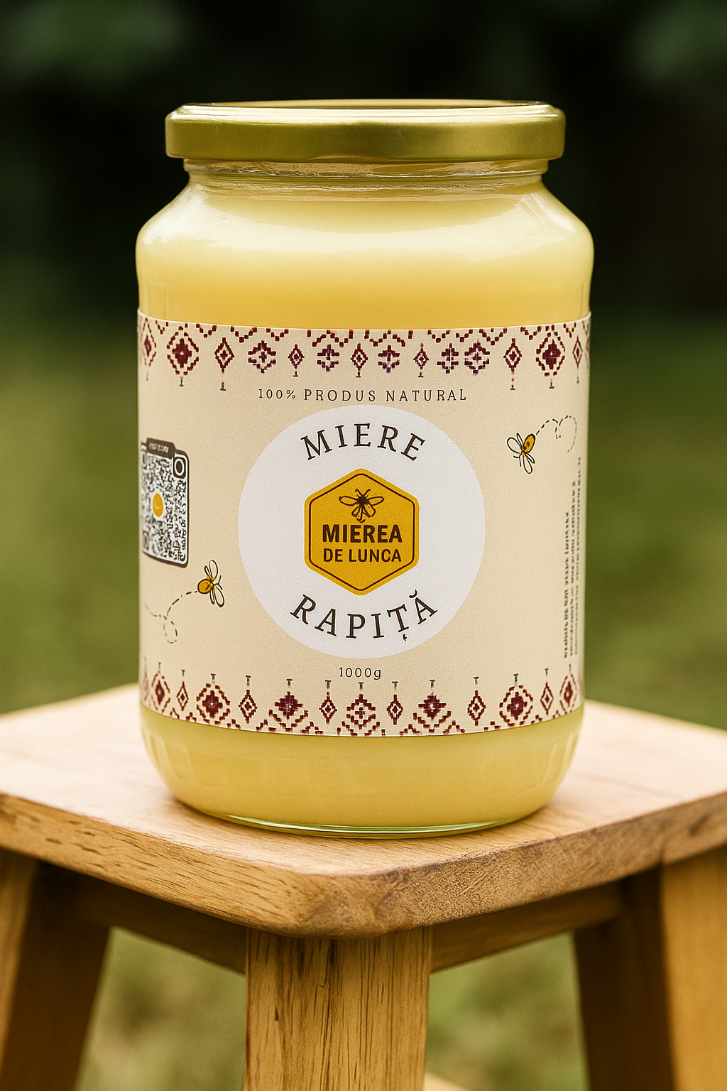 borcan miere rapiță naturală